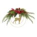 Deer and Pine Half Wreath 18"D