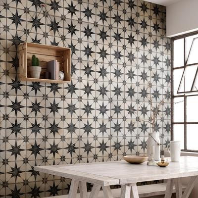 Merola Tile Kings Star Luxe Nero 17-5/8