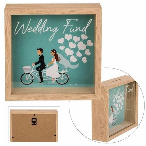 Holz-Spardose Hochzeitskasse