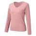 Qufokar Women Thermal Set Thermal Underwear Top for Women Cold Weather Women Crew Neck Fleece Lined Thermal Thermal Underwear Slim Tops Long Sleeve Thermal Shirts Winter Tops