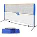 Bilot Height Adjustable Portable Tennis Net Badminton Net for Kids Volleyball Soccer Tennis Pickleball W/Steel Frame & Carrying Bag Indoor Outdoor Court Bench Backyard Driveway Gym 10FTX 5FT