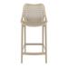 AllModern Farrah Patio Bar Stool Plastic in Brown | 25.6" | Wayfair 4390E43595CD494198C32BC103B2B7A4