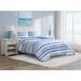 Highland Dunes Barraute Comforter Set Polyester/Polyfill/Microfiber in Blue/White | Full/Queen Comforter + 2 Standard Shams | Wayfair