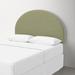 Joss & Main Fabria Headboard Upholstered/Polyester in Green/White | 58 H x 63 W x 3 D in | Wayfair DABADE58D25A4191B5694D95763A4A81