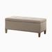 Red Barrel Studio® Storage Bench Linen/Upholstered in Brown | 18 H x 18 W x 42 D in | Wayfair 9CD55F86FE064C6299C7F3751B43F92C