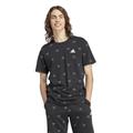 adidas Men's Seasonal Essentials Monogram Graphic Tee T-Shirt, Black, XL Tall 3 inch