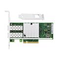 Elfcam® - 10GbE PCIE Netzwerkkarte für Intel X520-DA2/ X520-SR2-82599ES Chip, Dual SFP+ Ports, 10Gbit PCI Express x8 LAN Adapter, 10Gb NIC für Windows Server, Win8, 10, Linux