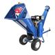 Hyundai Petrol Wood Chipper, Self-feeding Garden Shredder Mulcher, 420cc, 14hp, 4-Stroke, Wheeled with 10cm Chipping Capacity, 180-degree rotatable chute & 3 Year Warranty