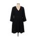 Banana Republic Casual Dress - A-Line: Black Solid Dresses - Women's Size 6