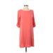 Everly Casual Dress - Shift: Pink Print Dresses - Women's Size Small