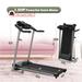 Compact Folding Treadmill Electric Motorized Running Machine, Black