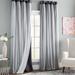 Lark Manor™ Fortuna Brockham Solid Tulle Overlay Room Darkening Grommet Curtain Panels Polyester in Gray | 84 H x 52 W in | Wayfair