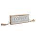 Bungalow Rose Coffee Is Always a Good Idea Solid Wooden Box Sign Wood in Brown/Gray | 19 H x 4 W x 1.6 D in | Wayfair