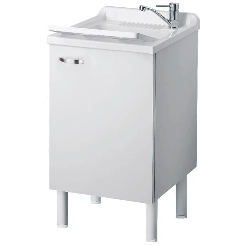 Waschbecken mit Schrank Weiss 50×50 cm mod. Eco