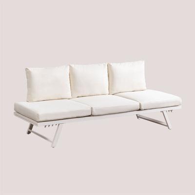 Sklum - Garten-Liegesofa Libanc für 3 Personen Gardenia Weiß Image