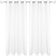 Bestgoodies - Gardine mit Ösen 140x245 cm ( Breite x Länge ) in Weiß, blickdichter Vorhang,
