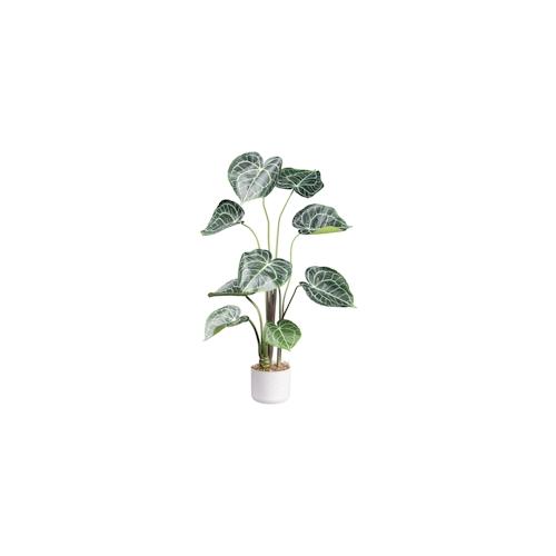 CREATIV green Künstliche Pflanze Anthurium clarinervium 100cm im Topf
