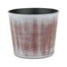 Contemporary Home Living 5.25 Brown and Ivory Round Tapered Planter