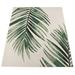 Paco Home Outdoor Rug with Floral Palm Leaf Design Waterproof 7 10 x 11 2 - green