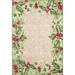 Jill Zarin Jamaica Caribbean Outdoor Washable Rug 6 1 x 9 0 Beige and Green