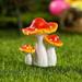 3Pcs /Set Garden Statues and Figurines Mushroom Statue Decor Ceramic Mushroom for Garden Home Decor Yard Fairy Garden - Lawn Ornament DÃ©cor Pottery Ornament BFF Gifts