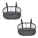 HOMEMAXS 2pcs Balcony Flower Pot Stand Rack Patio Railing Shelf Plant Pots Holder