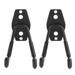 NUOLUX DOITOOL 2 Pcs Garage Storage Utility Hooks Wall Mounted Hanging Hooks Metal U-Hooks Tool Organizers for Garden Tools Ladders (Black)