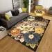 Modern Flowers Rugs For Living Room Bedroom Boho Chic Colorful Flowers Area Rug Rectangular Non Skid Carpet Home Office Decor Mats 5 x 6