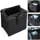 Hanging Car Trash Bag Can Premium Waterproof Litter Garbage Bag Organizer 1.85 Gallon Capacity Black Powertiger