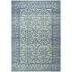 Bashian Bashian Everek Collection Geometric Transitional Polypropylene Machine Made Area Rug - Ivory & Blue - 5 ft. x 7 ft. 6 in.