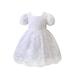 Tosmy Toddler Girls Clothes Short Sleeve Tulle Dress Princess Dress Dance Party Dresses Clothes Party Dresses