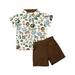 CenturyX Toddler Kid Baby Boys Clothes Summer Animal Tops Short Sleeve shirt shorts Pants Formal suit Gentleman Outfits Set