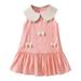 Tosmy Toddler Girls Dress Summer Sleeveless Bowknot Dress Princess Sundress Casual Dress Kids Casual Dresses