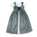 Tosmy Girls Clothes Girls Dresses Bottoming Strapless Bubble Sleeves Dress Lace Up Bow Straps Cover Ups Party Dresses