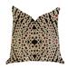 Plutus Scarlet Gem Luxury Throw Pillow in Red & Black 16 x 16 in.