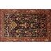 Ahgly Company Indoor Rectangle Traditional Deep Red Persian Area Rugs 6 x 9