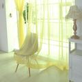 wofedyo blackout curtains for bedroom window color drape pure sheer curtain door pcs ye panel scarf 2 tulle home decor curtains for bedroom curtains for living room Yellow 19*14*4