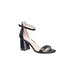 Women's Practical Heel Sandal by Halston in Black (Size 6 1/2 M)