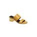 Women's Fc-134-Ds Sandal by French Connection in Yellow (Size 7 M)