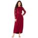 Plus Size Women's Tulip-Hem Lace Dress by Roaman's in Rich Burgundy (Size 24 W)