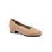 Extra Wide Width Women's Doris Pumps by Trotters® in Beige (Size 8 WW)