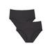 Plus Size Women's Everyday Smoothing Brief by Comfort Choice in Black (Size 16)