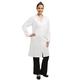 Whites Chefs Apparel B060-M Hygiene Mantel, für Damen, Polycotton, Weiß, Größe M