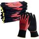 NITREX Unigloves 360FC Wiederverwendbare Handschuhe mit NitreGrip-Technologie, flachem Nitril und sandigem Nitril, schwarz/rot