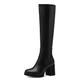 MARCO TOZZI Damen Langschaftstiefel mit Absatz bis zum Knie Elegant, Schwarz (Black), 40