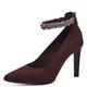 MARCO TOZZI Damen Pumps Spitz mit Riemen Spitz Elegant, Rot (Bordeaux), 37