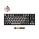 Keychron C1 Pro QMK/VIA Wired Custom Mechanical Keyboard, TKL Layout Programmable PBT Keycap White LED Backlight with K Pro Red Switch for Mac Windows Linux