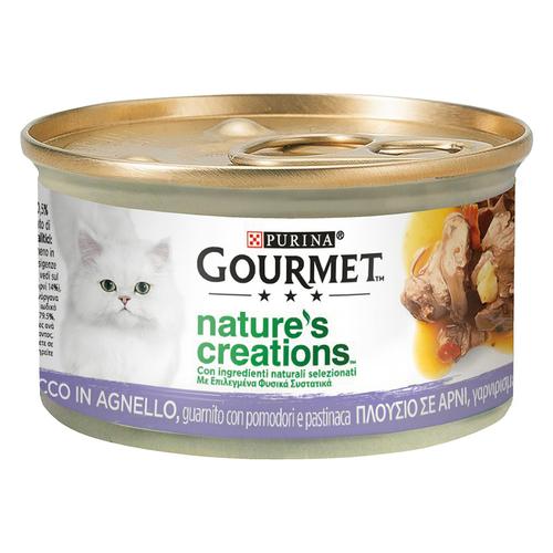 24x 85g Gourmet Nature's Creation Lamm mit Tomate Katzenfutter nass
