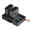 2X DMW-BLC12 BLC12E DMW BLC12 Batterie + LED USB touristes Chargeur Type C Port pour Panasonic Lumix