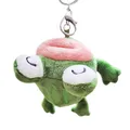 Porte-clés en peluche grenouille en coton PP jouet en peluche ornement Animal en peluche pour